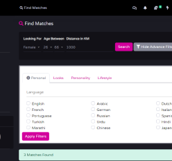 Dating site template